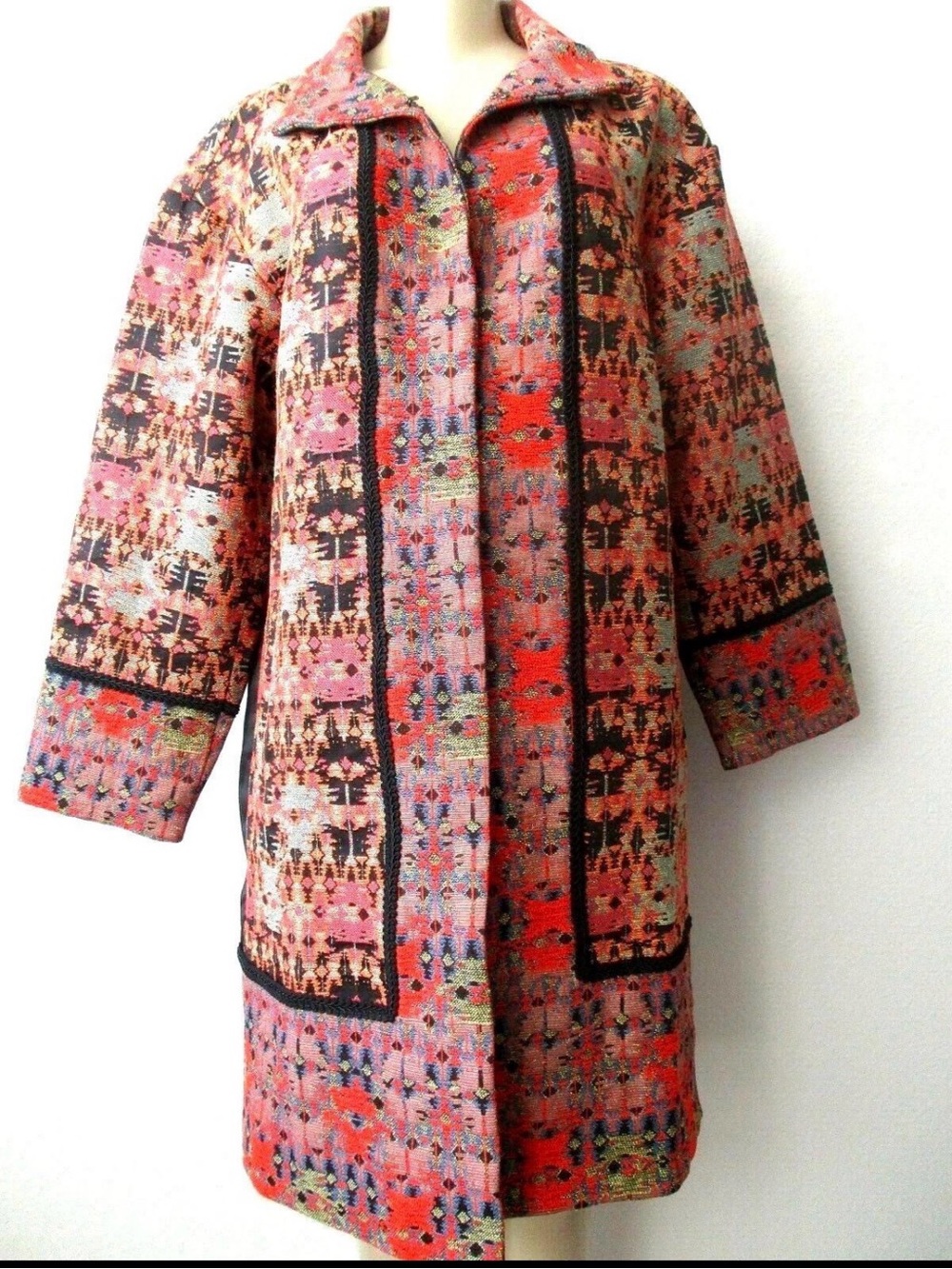 Rara Avis By Iris Apfel Mary Poppins Jacquard Woven Jacket/Coat